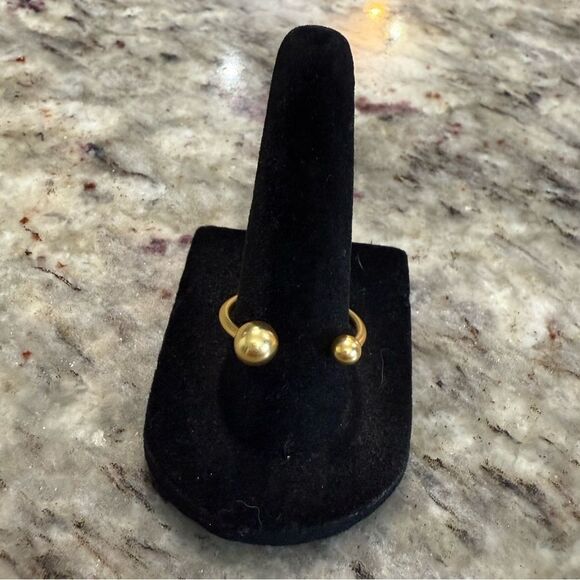 NEW Nordstrom Elegant Gold Ball Ring Adjustable - Picture 1 of 4